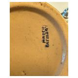 Set of 8 German Beer Steins with Pewter Lids