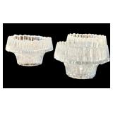 Set of 3 Vintage Tapio Wirkkala Iittala Ice Glass Candle Holders Finland