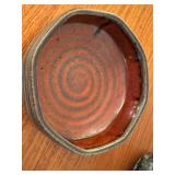 Artisan Pottery Collection with Bowls, Creamer, Sugar Jar, and Tumbler