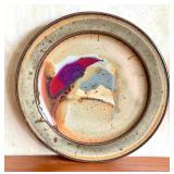 Set of 2 Alan Viglund Pottery Plates, Handcrafted Art