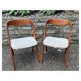 Pair of Mid Century Vamo Sønderborg Danish Modern Teak Dining Chairs / Johannes Andersen for Vamo Sønderborg Teak Dining Chairs