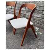 Pair of Mid Century Vamo Sønderborg Danish Modern Teak Dining Chairs / Johannes Andersen for Vamo Sønderborg Teak Dining Chairs