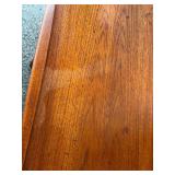 Grete Jalk Danish Mid-Century Modern Teak Side Table with Slatted Shelf