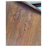 Grete Jalk Danish Mid-Century Modern Teak Side Table with Slatted Shelf