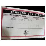 Mid Century Modern Johnson Chair Co. Lounge Chair with Green Upholstery