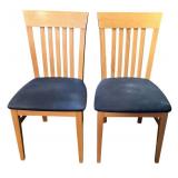 Set of 4 IMS SRL Made in Italy Wood Dining Chairs