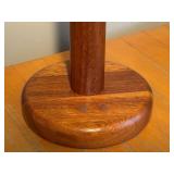 Vintage Mid-Century Table Lamp with Wooden Base and Shade