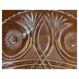 Vintage Glass Works American Cut Glass Fruit Bowl