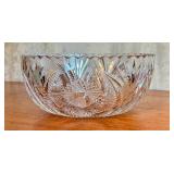 Vintage Glass Works American Cut Glass Fruit Bowl