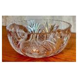 Vintage Glass Works American Cut Glass Fruit Bowl