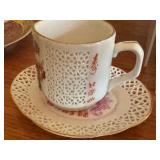 Set of 12 Assorted Vintage Demitasse Tea Cups with Saucers