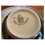 Set of 12 Assorted Vintage Demitasse Tea Cups with Saucers