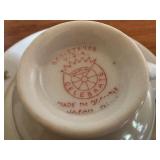 Set of 12 Assorted Vintage Demitasse Tea Cups with Saucers