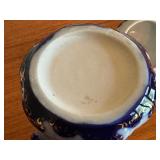 Antique Painted Porcelain Chocolate Pot with Floral Design