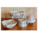 Assorted Antique Porcelain Dishes - Limoges and Bavaria, Set of 4