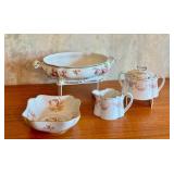 Assorted Antique Porcelain Dishes - Limoges and Bavaria, Set of 4