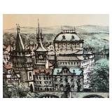 Framed Signed Numbered Cityscape Print