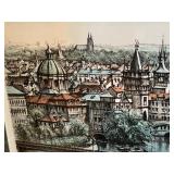 Framed Signed Numbered Cityscape Print
