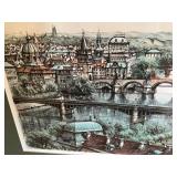 Framed Signed Numbered Cityscape Print