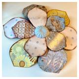 Embossed Metal Flower Wall Hanging Decor 19.5 Inch