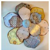 Embossed Metal Flower Wall Hanging Decor 19.5 Inch