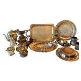 Assorted Vintage Silver Plate Collection including Reed and Barton Holiday