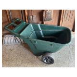Yard Cart and Assorted Garden Tools Collection