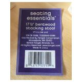 17.5 Inch Bentwood Stacking Stool by Seating Essentials