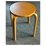 17.5 Inch Bentwood Stacking Stool by Seating Essentials
