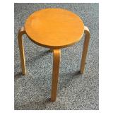 17.5 Inch Bentwood Stacking Stool by Seating Essentials