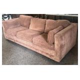Vintage Rowe Corduroy Sofa Sleeper / Comfortable Soft Couch