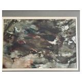 Framed Abstract Artwork Signed by J. Gordon