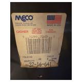 Set of 4 Meco Graphite Folding Chairs with Cushioned Seats