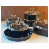 Assorted Vintage Corning Ware Bakeware Set with Lids