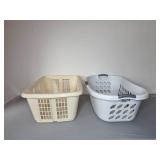 Set of Plastic Laundry Baskets Assorted Styles