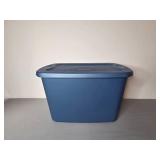 Set of 4 Plastic Storage Totes with Lids