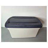 Set of 3 Plastic Storage Bins with Lids