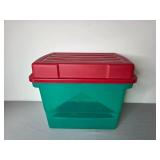 Set of 3 Plastic Storage Bins with Lids