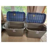 Set of 2 Sterilite 30-Gallon Plastic Storage Totes with Lids