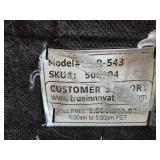 True Innovations Brown Leather Recliner Chair with Ottoman