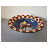 Holiday Ceramic Serving Set and Embossed Glass Plates Collection