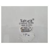 Holiday Ceramic Serving Set and Embossed Glass Plates Collection