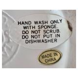 Holiday Ceramic Serving Set and Embossed Glass Plates Collection