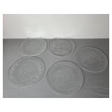 Holiday Ceramic Serving Set and Embossed Glass Plates Collection