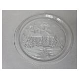 Holiday Ceramic Serving Set and Embossed Glass Plates Collection