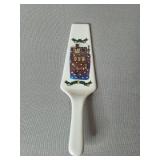 1989 Dayton Hudson Christmas Porcelain Tea Set and Plates Made in Japan