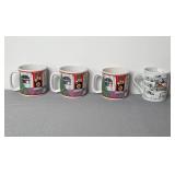 1989 Dayton Hudson Christmas Porcelain Tea Set and Plates Made in Japan