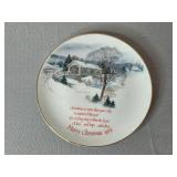 1989 Dayton Hudson Christmas Porcelain Tea Set and Plates Made in Japan