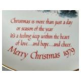 1989 Dayton Hudson Christmas Porcelain Tea Set and Plates Made in Japan