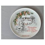 1989 Dayton Hudson Christmas Porcelain Tea Set and Plates Made in Japan